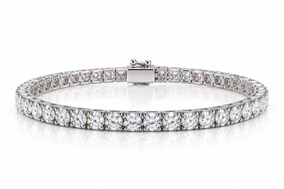 NANDAZ Moissanite Tennis Bracelet – 925 Sterling Silver | 3mm & 5mm