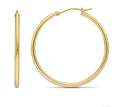 14K Stamped Real Gold Filled Polished Round Hoop Earrings. Best Buy. 40mm