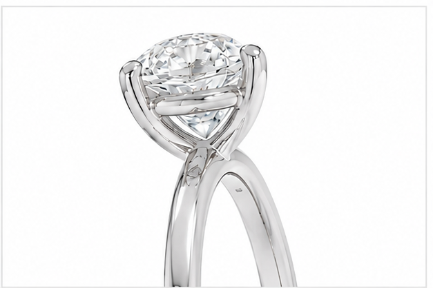 Solitaire Engagement Ring 14k Gold Lab Grown 2 Ct Oval Cut F VS1 Classic,IGI