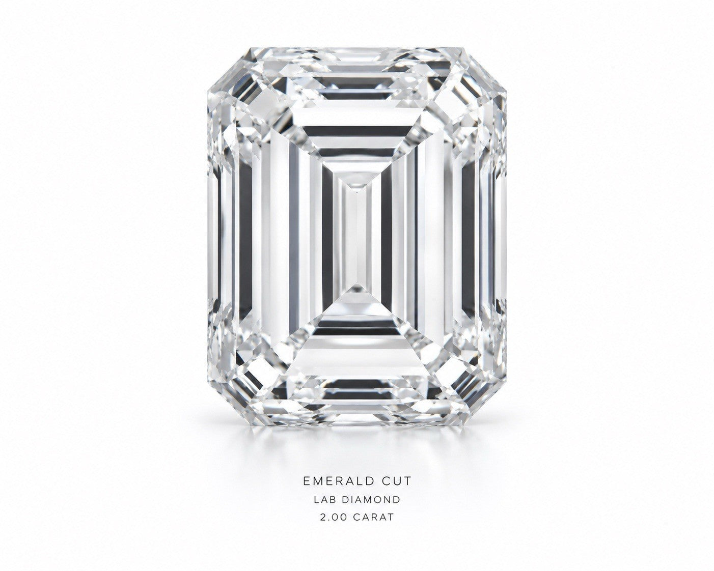 2 Carat Oval Emeral Lab-Grown Diamond Engagement Ring, 14K Gold, IGI