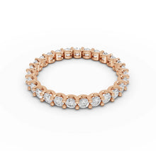 0.70 Ct Round Eternity Ring 14ct, Lab Grown Diamond IGI