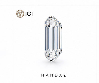 2 Ct Emerald Cut Lab Grown Diamond VVS1-F IGL Certified CVD Loose. The Best