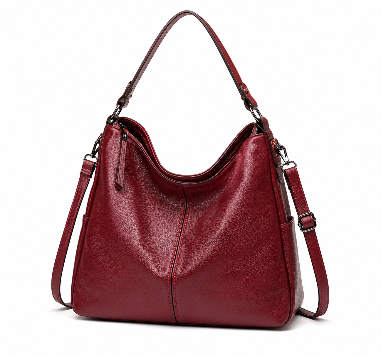 👜 Women's Genuine Leather Shoulder Bucket Bag