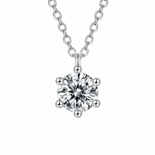 Trending 1 CT Necklace , Genuine 925 Sterling Silver, a real Sparkle