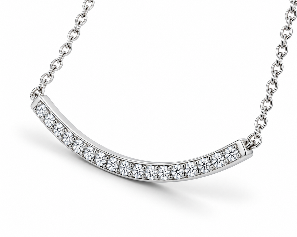GRA Certified Moissanite, Nandaz Necklace Trending 925 Sterling Silver