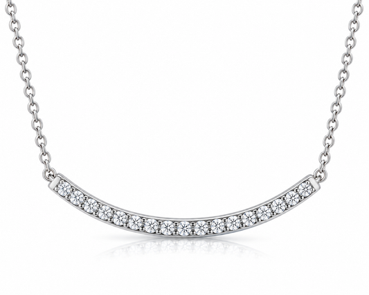 GRA Certified Moissanite, Nandaz Necklace Trending 925 Sterling Silver