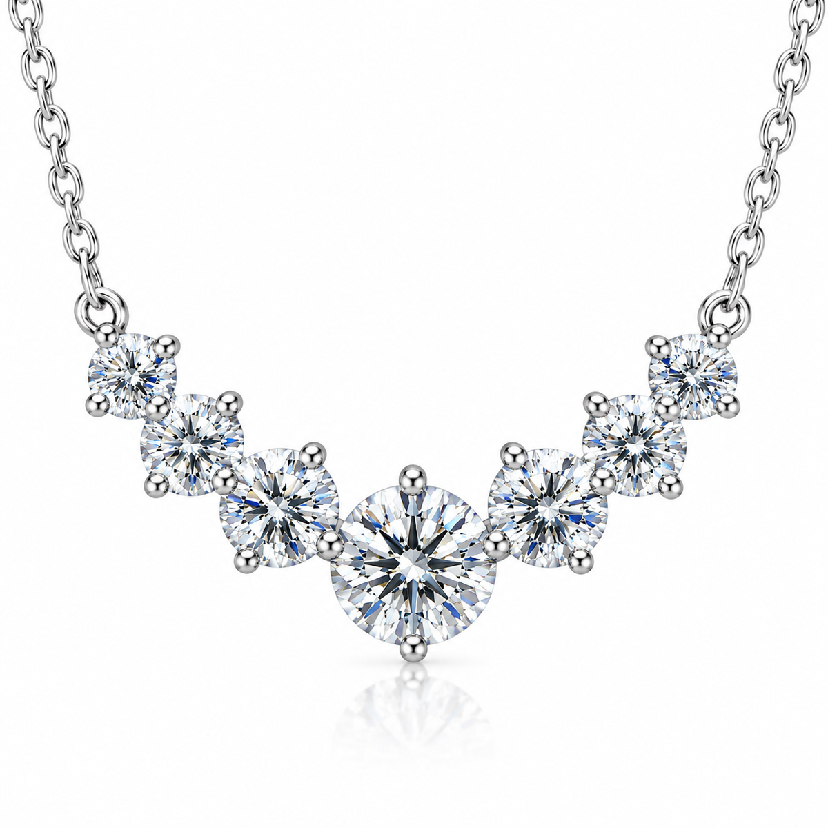 1.7 CT Certified Moissanite, Nandaz Necklace Trending 925 Sterling Silver