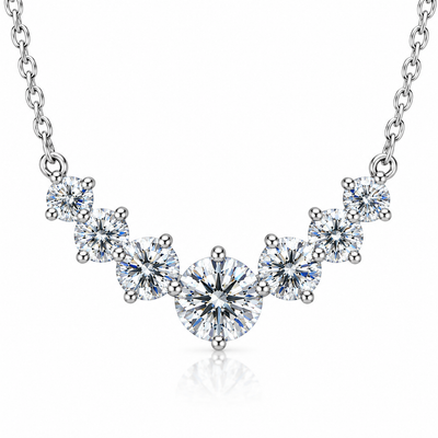 1.7 CT Certified Moissanite, Nandaz Necklace Trending 925 Sterling Silver