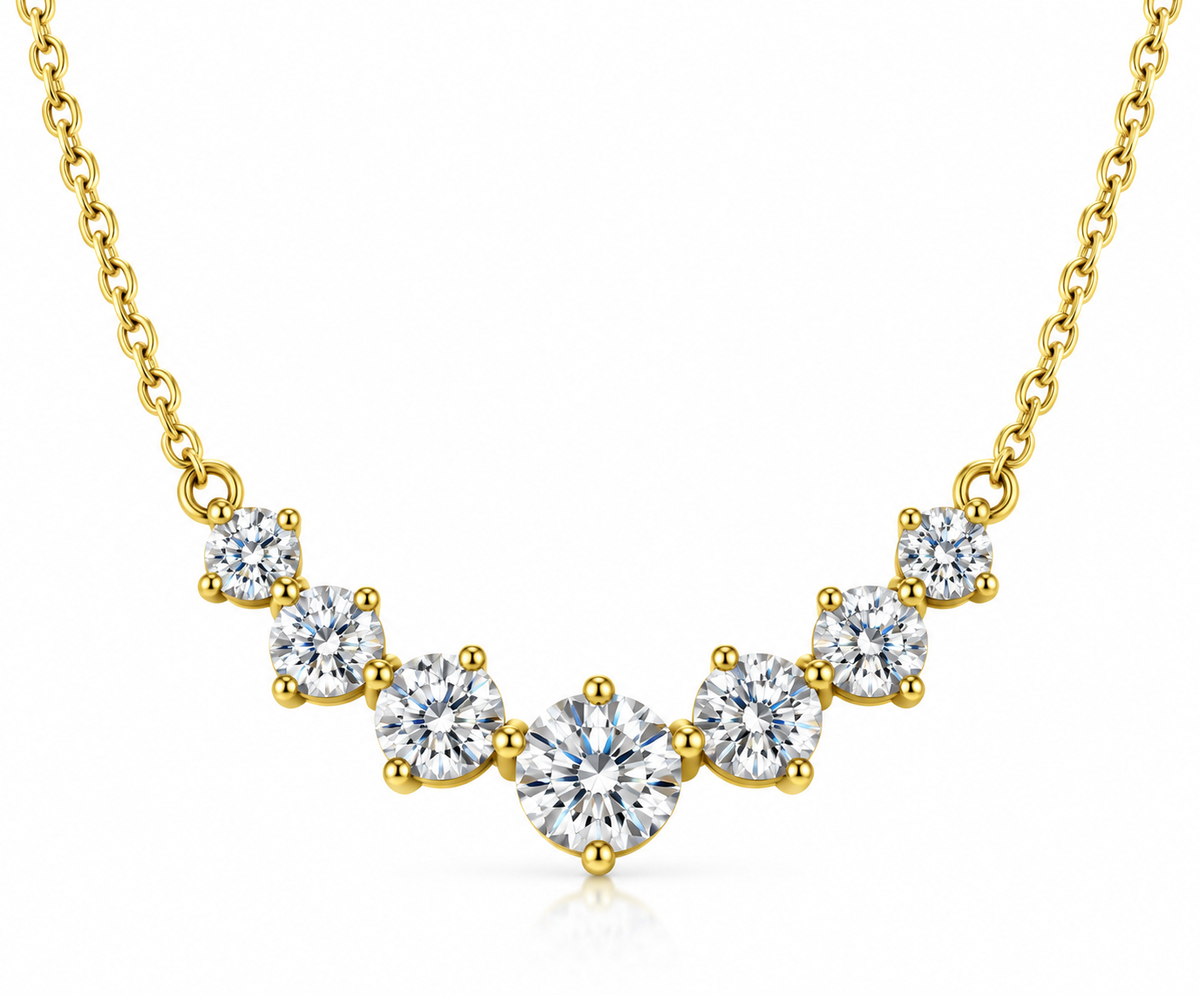 1.7 CT Certified Moissanite, Nandaz Necklace Trending 925 Sterling Silver