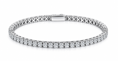 NANDAZ Moissanite Tennis Bracelet – 925 Sterling Silver | 3mm & 5mm