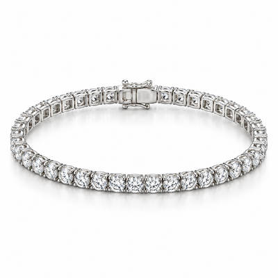 NANDAZ Moissanite Tennis Bracelet – 925 Sterling Silver | 3mm & 5mm