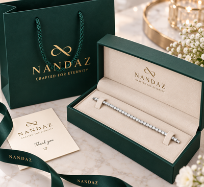 NANDAZ Moissanite Tennis Bracelet – 925 Sterling Silver | 3mm & 5mm