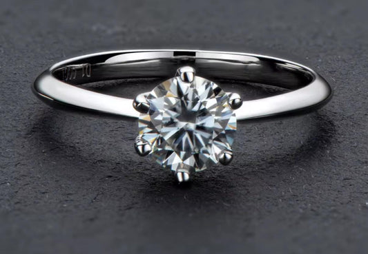 1 Carat Lab-Grown Diamond Solitaire Ring: IGI Certified 14K Gold Engagement Ring