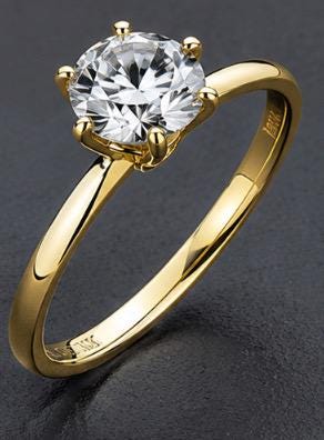 1 Carat Lab-Grown Diamond Solitaire Ring: IGI Certified 14K Gold Engagement Ring