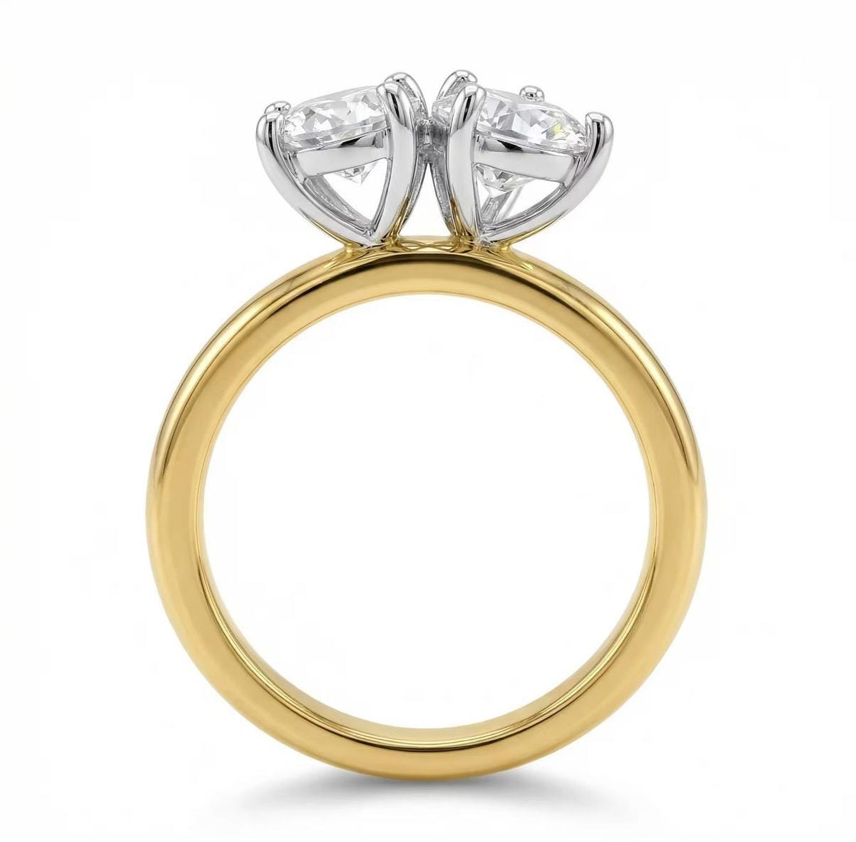 Toi ET Moi Lab-Grown Diamond Ring – 2 Carat IGI Certified 14K Gold Engagement Ring