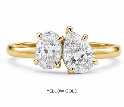 Toi ET Moi Lab-Grown Diamond Ring – 2 Carat IGI Certified 14K Gold Engagement Ring