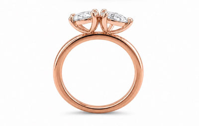 Toi ET Moi Lab-Grown Diamond Ring – 2 Carat IGI Certified 14K Gold Engagement Ring