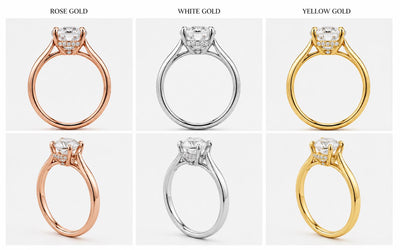 2 Carat Oval Lab-Grown Diamond Engagement Ring, Hidden Halo, 14K White Gold, IGI Certified