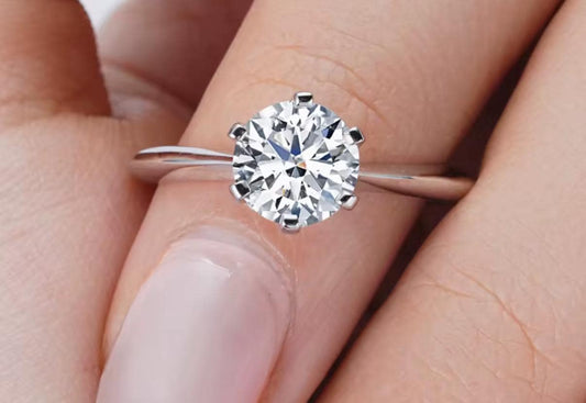 1 Carat Lab-Grown Diamond Solitaire Ring: IGI Certified 14K Gold Engagement Ring