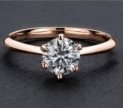 1 Carat Lab-Grown Diamond Solitaire Ring: IGI Certified 14K Gold Engagement Ring