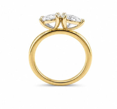 Toi ET Moi Lab-Grown Diamond Ring – 2 Carat IGI Certified 14K Gold Engagement Ring